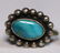 NATIVE AMERICAN STERLING SILVER TURQUOISE EARRINGS - 6
