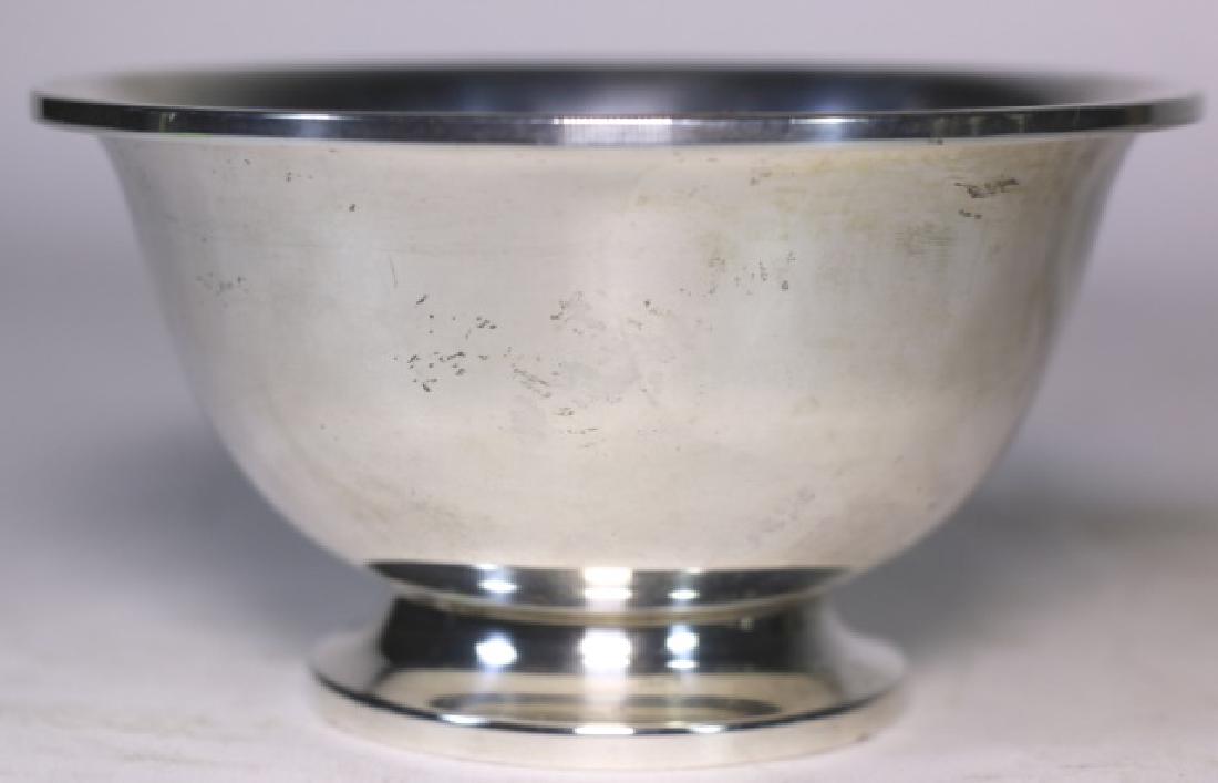 WM. ROGERS STERLING SILVER RAISED REVERE BOWL: WM. ROGERS STERLING SILVER RAISED REVERE BOWL 3 X 5" 187GR
