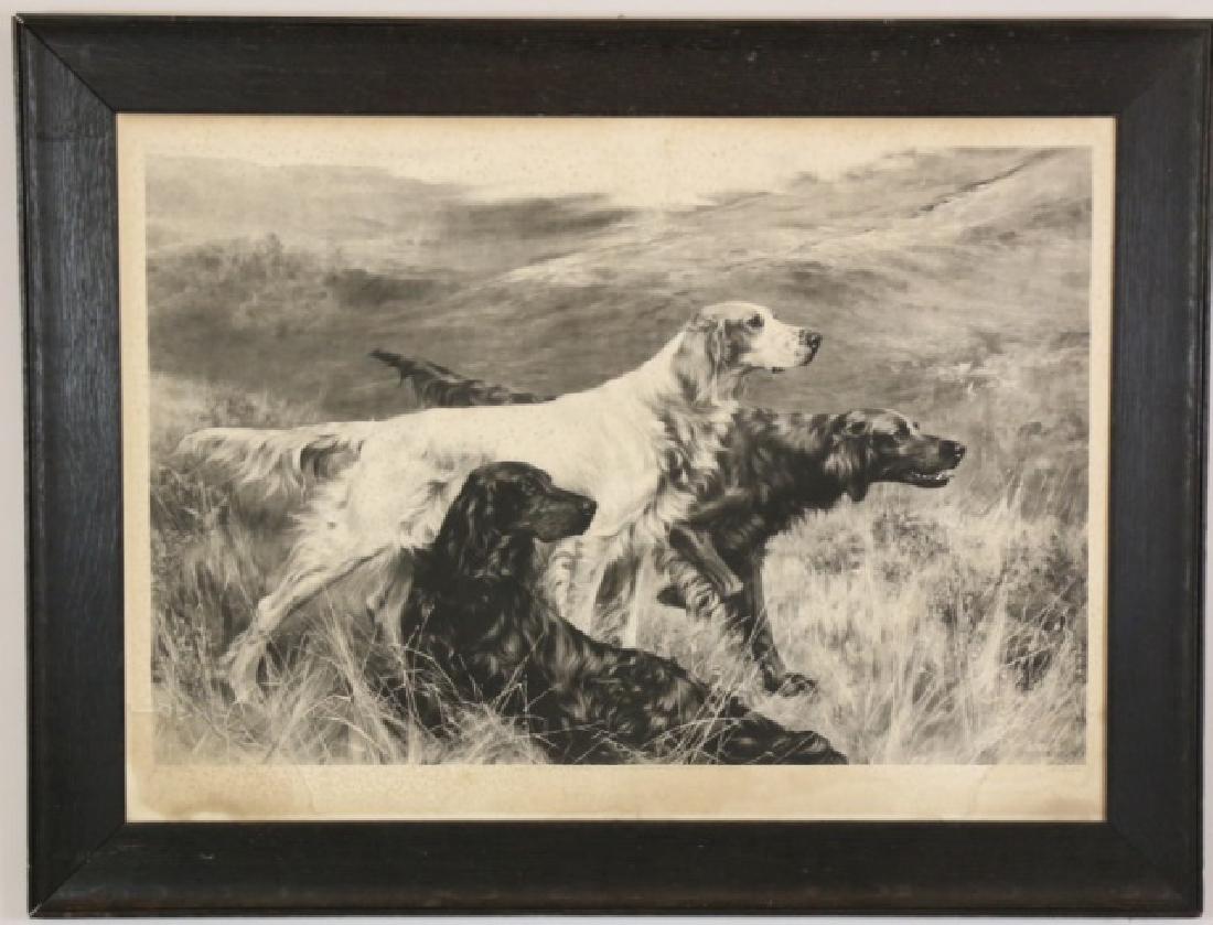 THOMAS BLINKS "UNITY" THREE SETTERS, 1869: THOMAS BLINKS "UNITY" THREE SETTERS, 1869 29 X 38"