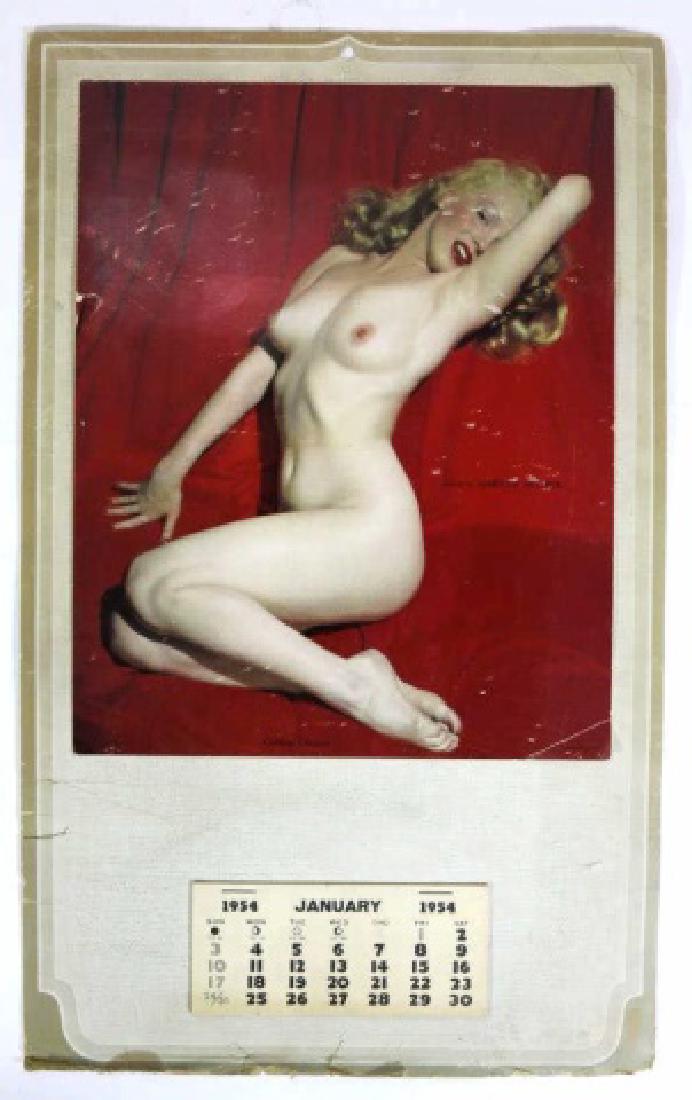 MARILYN MONROE 1954 ORIGINAL CALENDAR POSTER: MARILYN MONROE 1954 ORIGINAL CALENDAR POSTER
