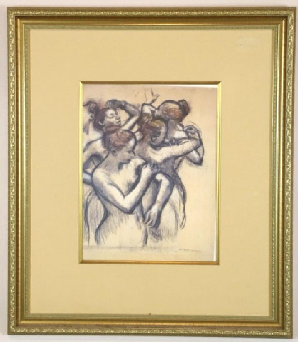 EDGAR DEGAS "DANCERS, NUDE STUDY" GICLEE SIGNED: EDGAR DEGAS, GICLEE, SIGNED 3/175 F: 31" X 26"