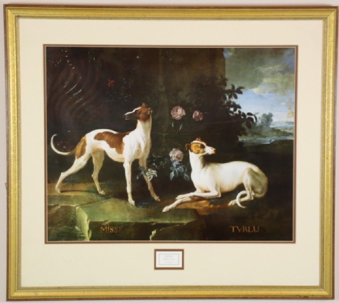 JEAN BAPTISTE OUDRY "MISSE ET TURLY" PRINT: JEAN BAPTISTE OUDRY "MISSE ET TURLY" F:34 X 38" S:28 X 22"