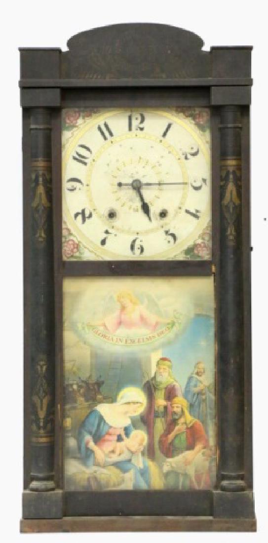 SETH THOMAS "ELI TERRY" ANTIQUE SHELF CLOCK: SETH THOMAS "ELI TERRY" ANTIQUE SHELF CLOCK