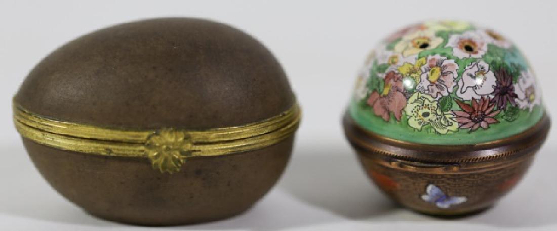 FRENCH LIMOGES PORCELAIN BOX GROUP: FRENCH LIMOGES PORCELAIN BOX GROUP 2 X 2.5"