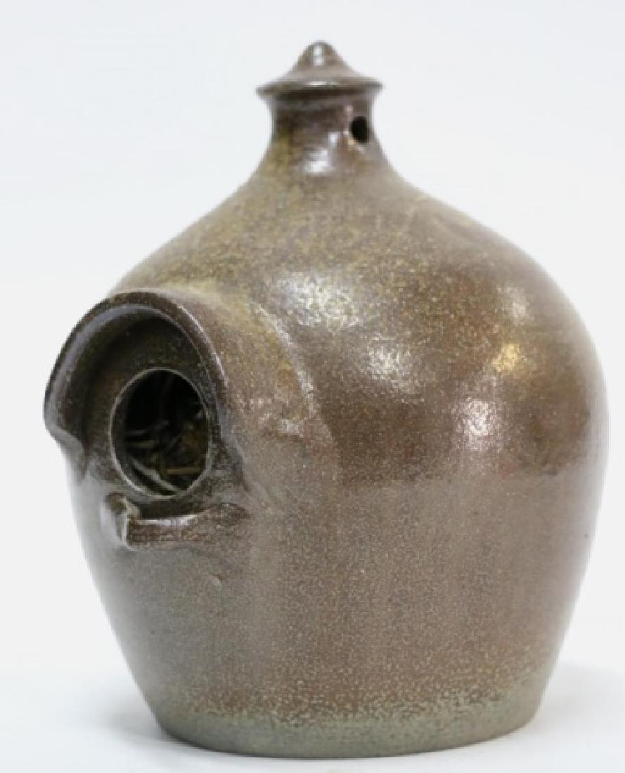 PAMELA OWENS "JUGTOWN" POTTERY BIRD HOUSE JUG (1 of 8)