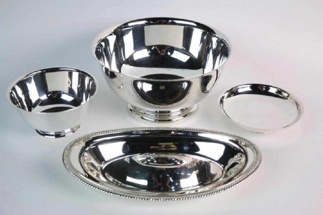 SILVER SERVING PIECES GROUPING (1 of 2)