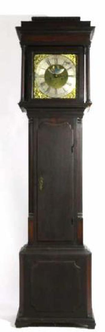 GEORGE HARDEY  ANTIQUE MOON PHASE CASE CLOCK (1 of 8)