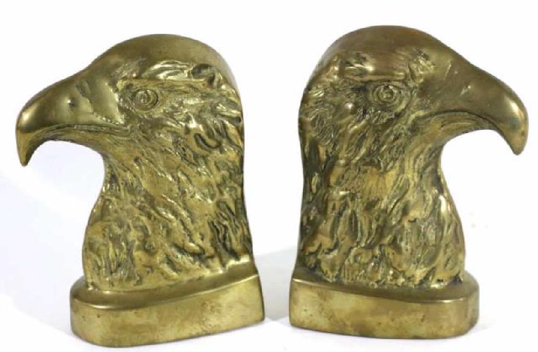 BALD EAGLE VINTAGE BRASS BOOKENDS (1 of 3)