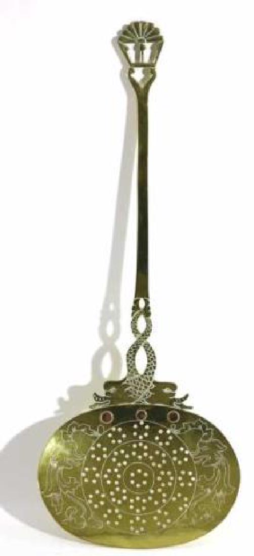 AMERICAN ANTIQUE DOLPHIN FORM STRAINER STIR: AMERICAN ANTIQUE DOLPHIN FORM STRAINER STIR