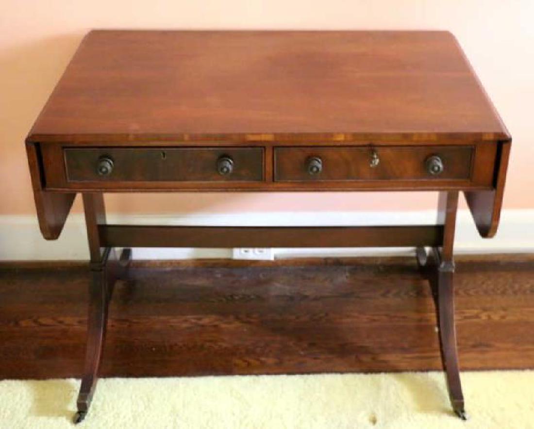 ENGLISH REGENCY ANTIQUE MAHOGANY SOFA TABLE (1 of 5)