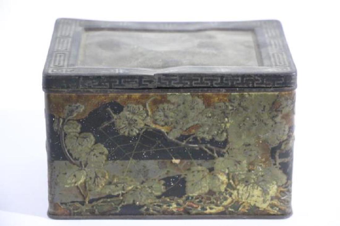 JAPANESE ANTIQUE TOLE TEA  STORAGE BOX (1 of 5)