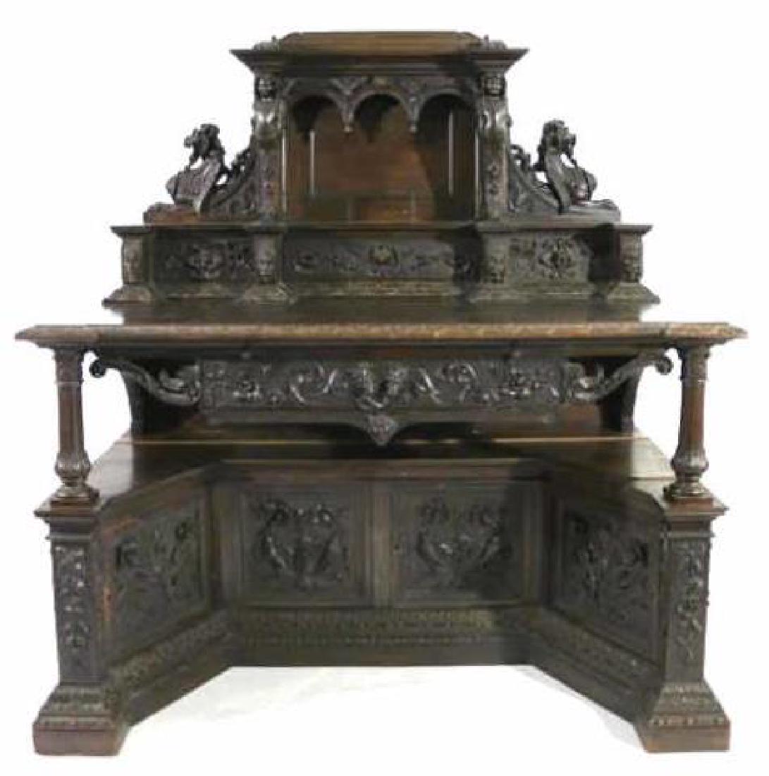 ITALIAN 18TH -19TH C. FINE CARVED DESK (1 of 20)