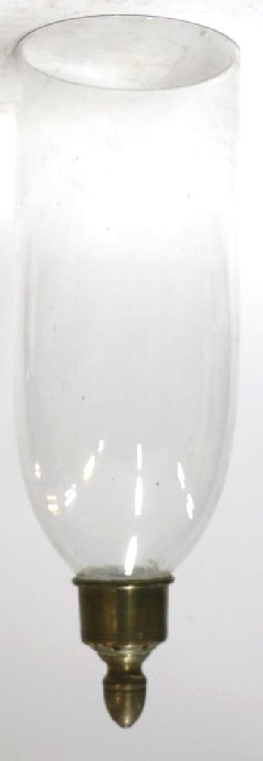 ANTIQUE HAND BLOWN GLASS CANDLE SHADE (1 of 6)
