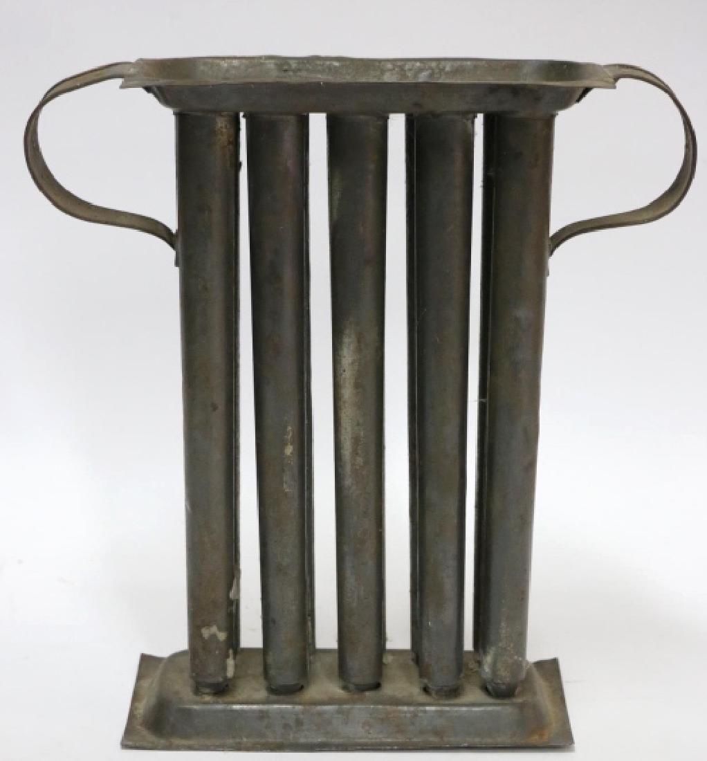 AMERCIAN ANTIQUE TIN CANDLE MOLD (1 of 3)