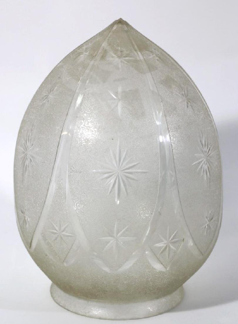 AMERICAN ANTIQUE CUT GLASS LARGE SHADE (1 of 6)
