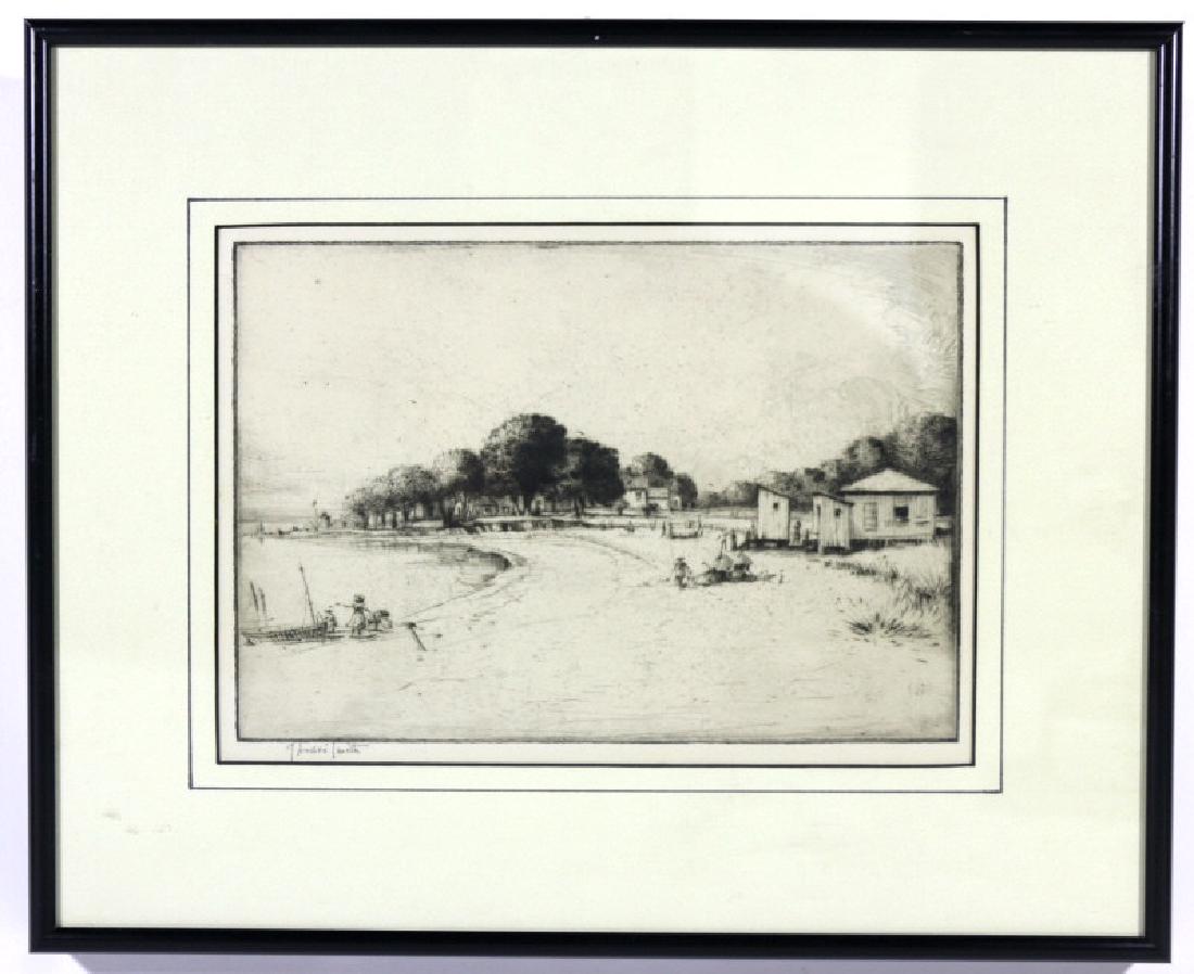 J. ANDRE SMITH DRYPOINT ETCHING "MONTASCO BEACH" (1 of 7)
