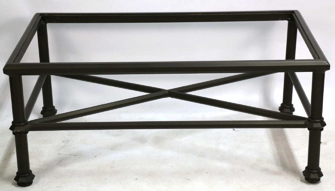 BROWN & JORDAN CUSTOM GLASS TOP COFFEE TABLE (1 of 3)