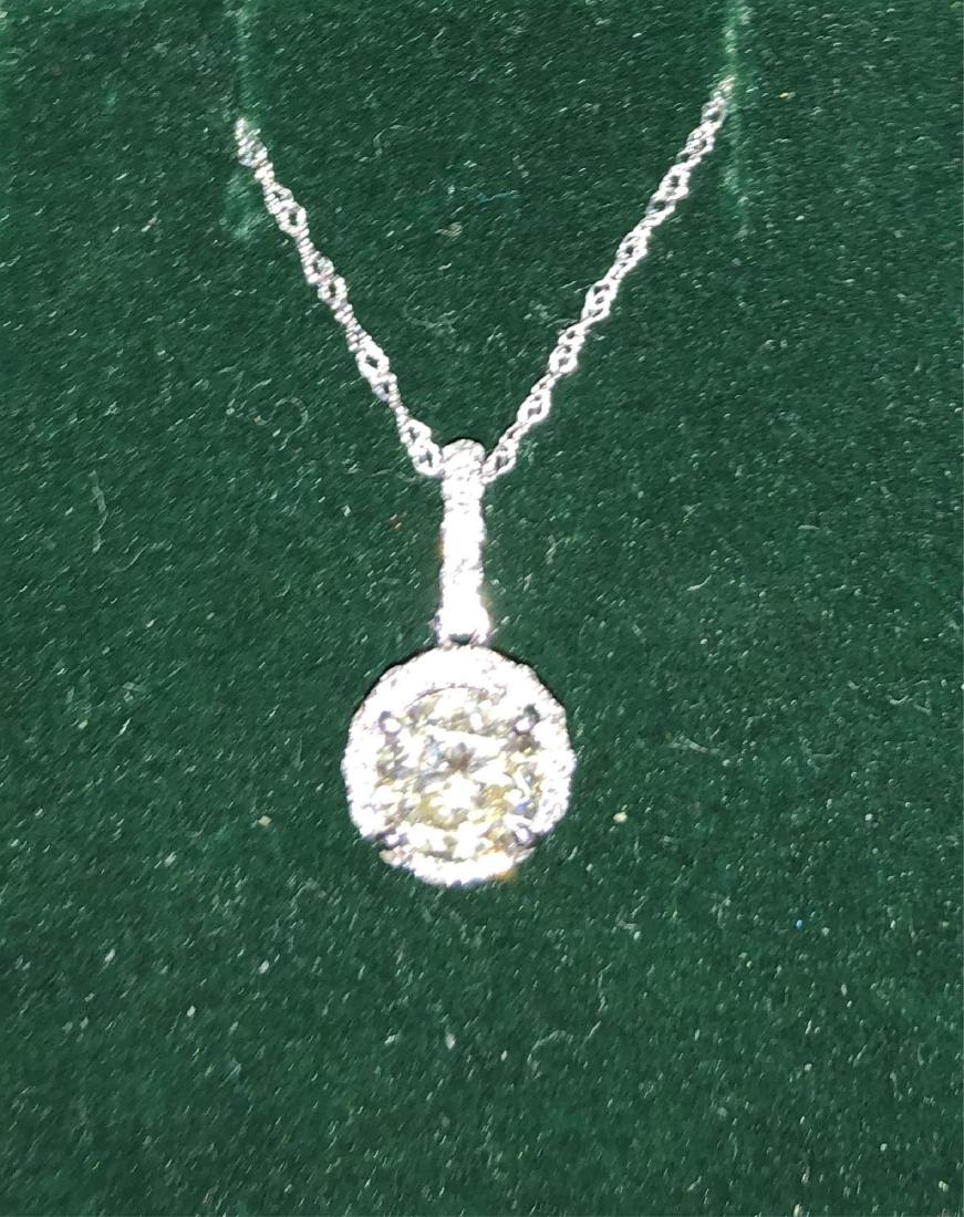 1.21 CARAT DIAMOND PENDANT IN 14 KWG (1 of 1)