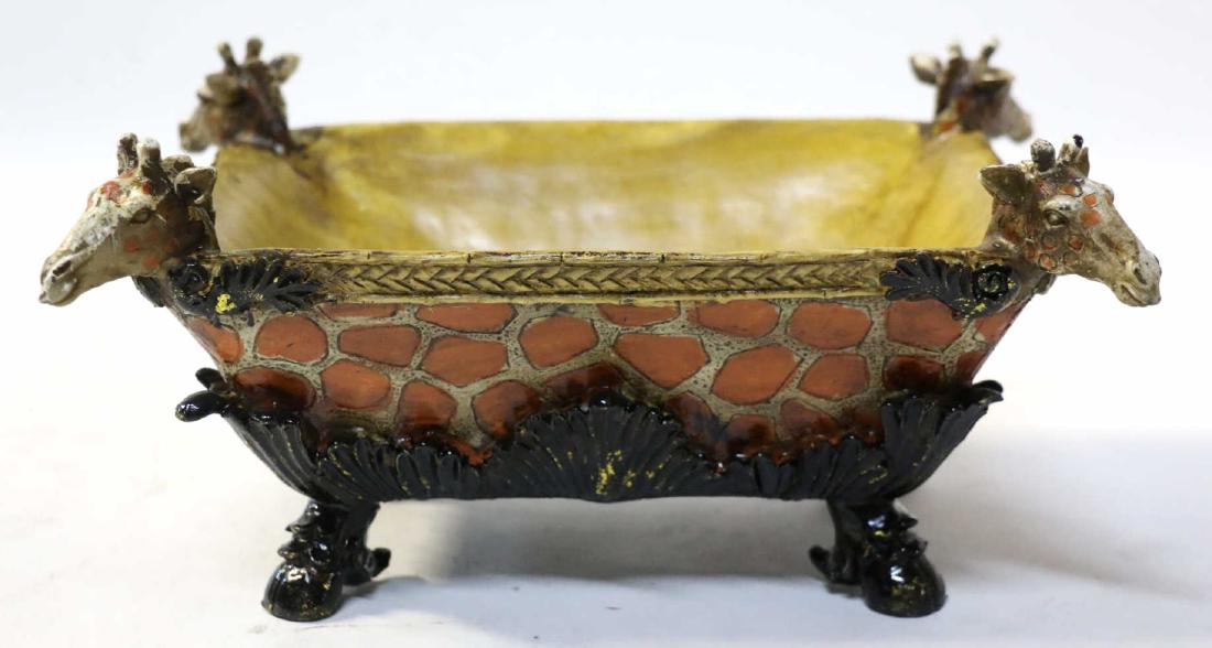 DECORATIVE MODERN GIRAFFE FIGURAL BOWL (1 of 2)