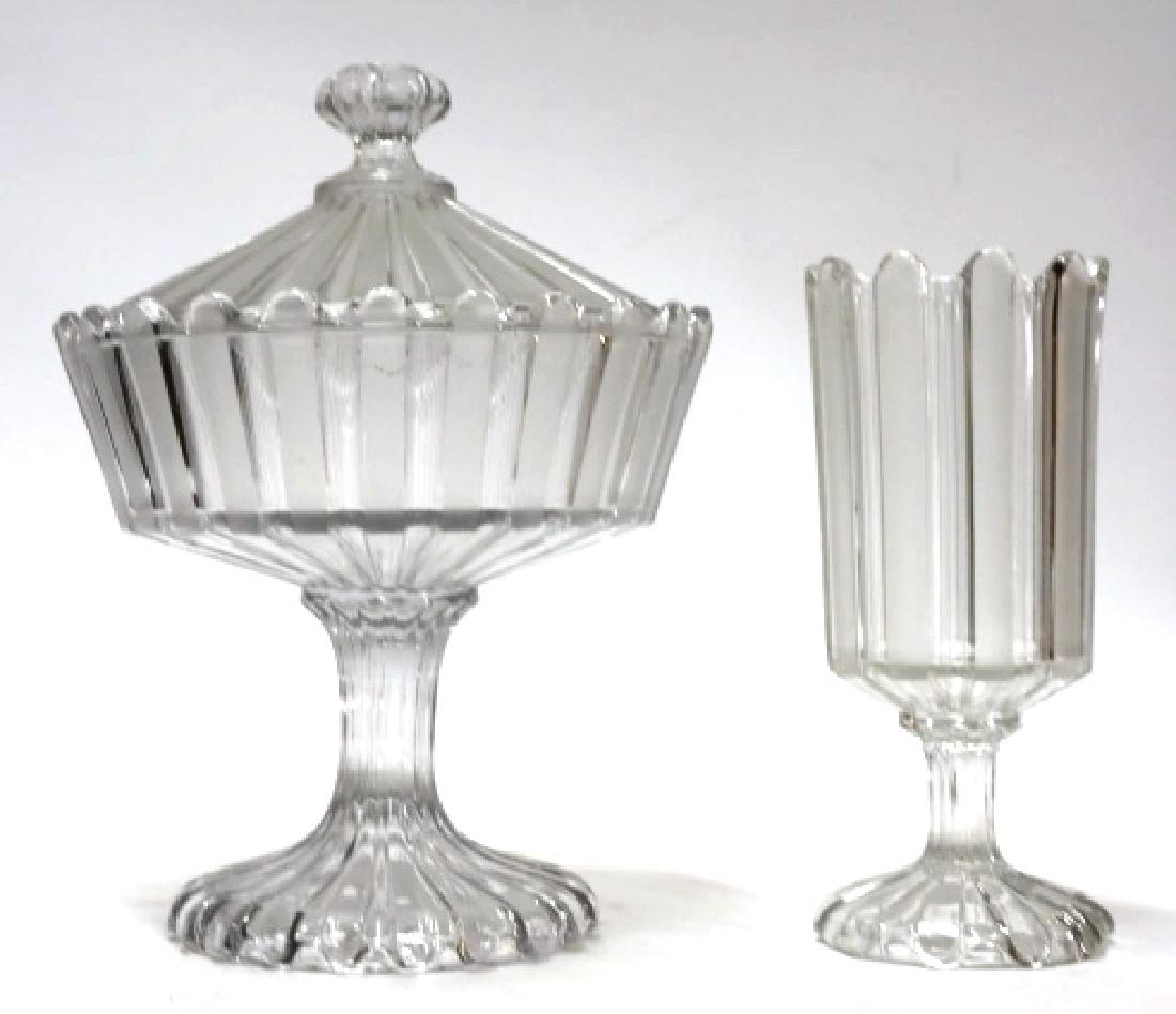 ANTIQUE PRESSED GLASS GROUPING (1 of 5)