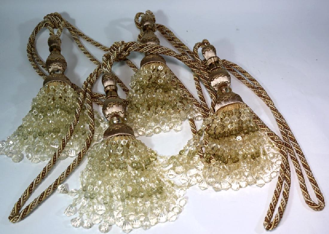 CUSTOM SILK BEADED TIE BACK GROUPING (1 of 4)