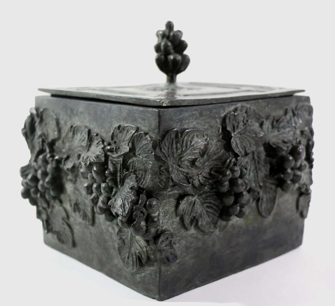 MAITLAND SMITH FRENCH BRONZE LIDDED BOX (1 of 6)