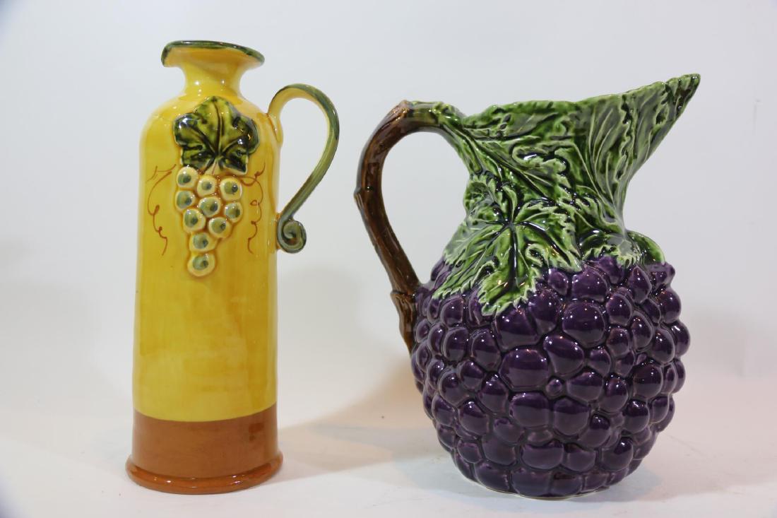 PORTUGUESE CERAMIC POTTERY GRAPE LEAF PAIRING (1 of 7)