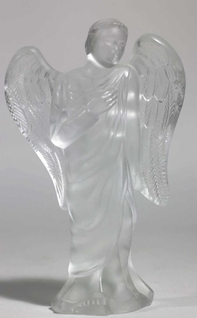 LALIQUE FRENCH ARTGLASS ANGEL FIGURAL SCULPTURE