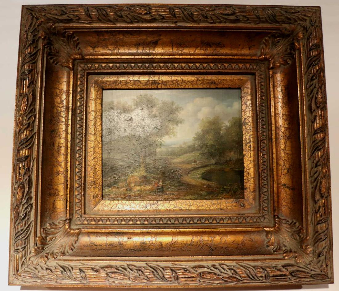 ENGLISH COUNTRY SIDE LANDSCAPE OIL ON CANVAS (1 of 10)