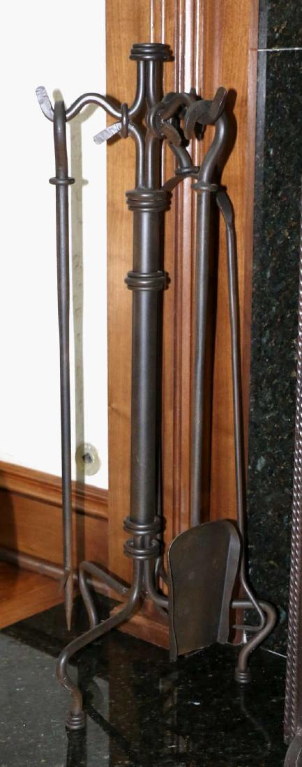 WROUGHT IRON FIREPLACE TOOL SET (1 of 3)