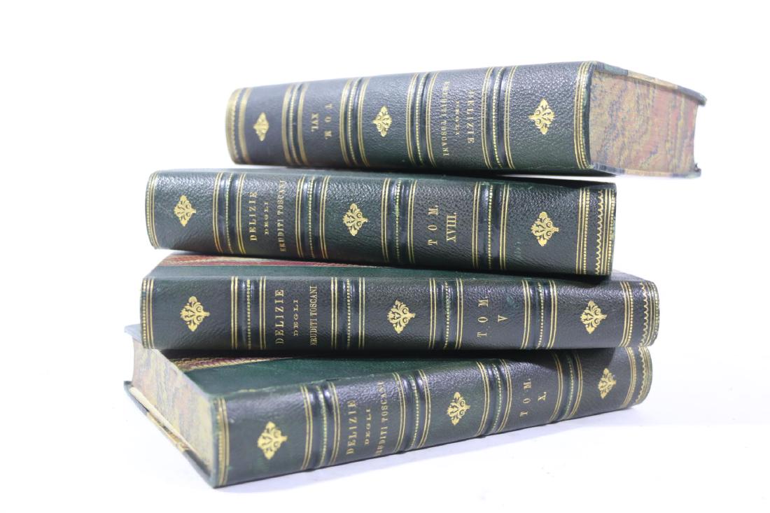 ANTIQUE LEATHER BOUND BOOK GROUPING (1 of 5)