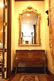 FRENCH ANTIQUE INLAID MARBLE TOP BOMBE COMMODE - 8