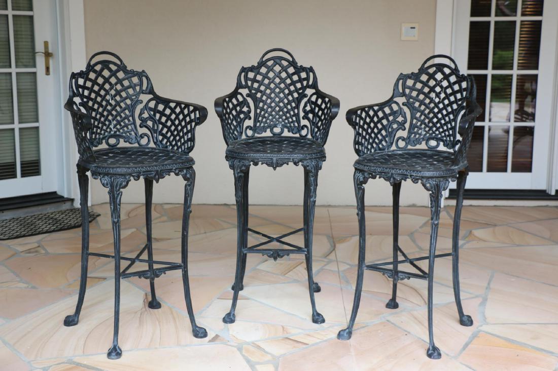 FRENCH OUTDOOR PARLOR / ICE CREAM STOOLS (1 of 8)