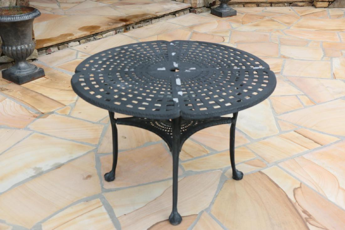 FRENCH OUTDOOR PARLOR/ UMBRELLA TABLE (1 of 5)