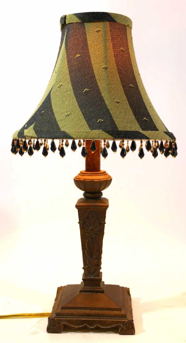 CUSTOM SHADED CANDLESTICK LAMP (1 of 7)