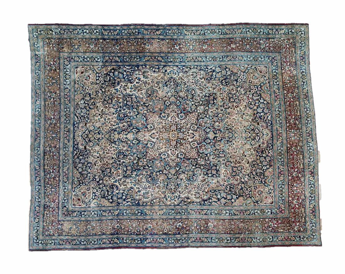PERSIAN ANTIQUE MASHAD HAND WOVEN ROOM SIZE  RUG (1 of 10)