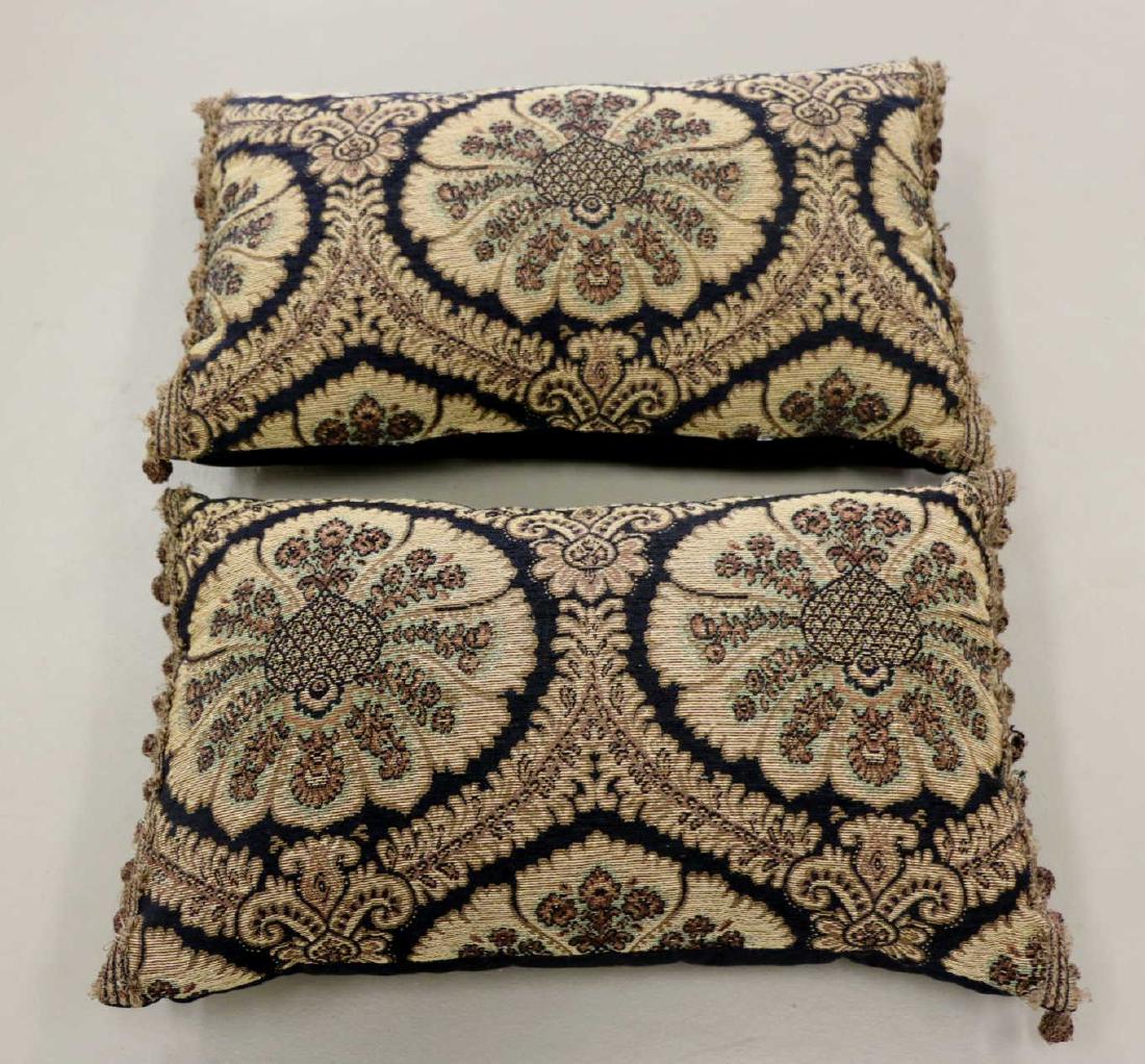 CUSTOM UPHOLSTERED & FRINGED THROW PILLOWS (1 of 5)
