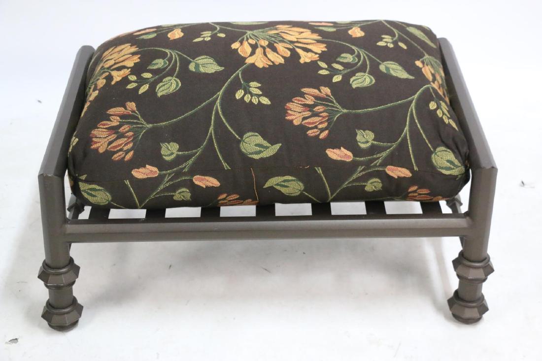 BROWN & JORDAN CUSTOM UPLOSTERED OTTOMAN: BROWN & JORDAN CUSTOM UPLOSTERED OTTOMAN 19 X 34 X 24" 19 X 34 X 24"