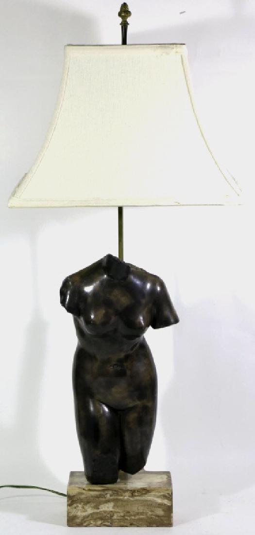 MID-CENTURY MODERN GREEK TORSO FIGURAL LAMP (1 of 4)