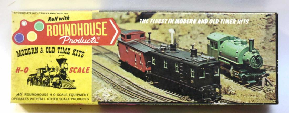 HO SCALE MODEL ROUNDHOUSE TRAIN OLD TIME MODEL: HO SCALE MODEL ROUNDHOUSE TRAIN OLD TIME MODEL