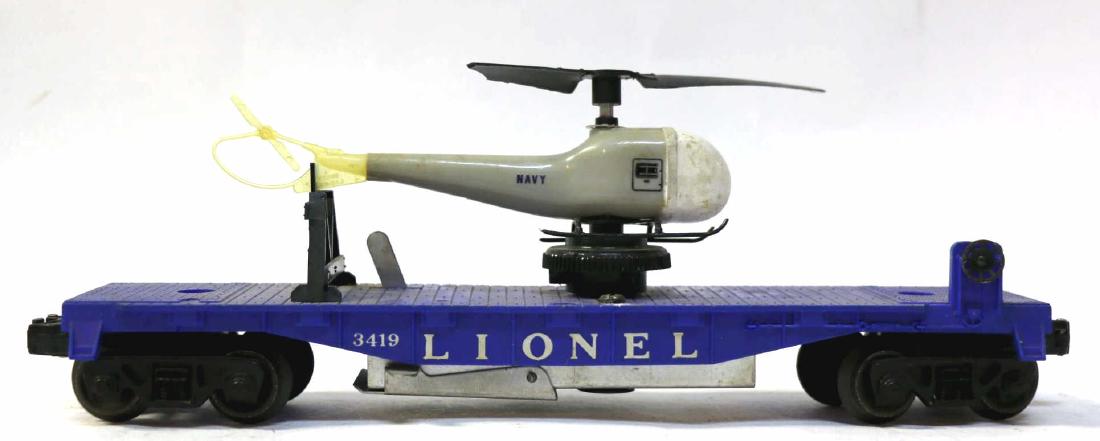 LIONEL 3419 OPERATING NAVY HELICOPTER CAR (1 of 5)