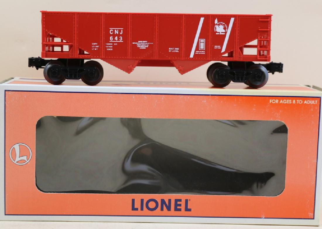 LIONEL TWO-BAY HOPPER JERSEY CENTRAL 6-16444: O SCALE LIONEL TWO-BAY HOPPER JERSEY CENTRAL 6-16444