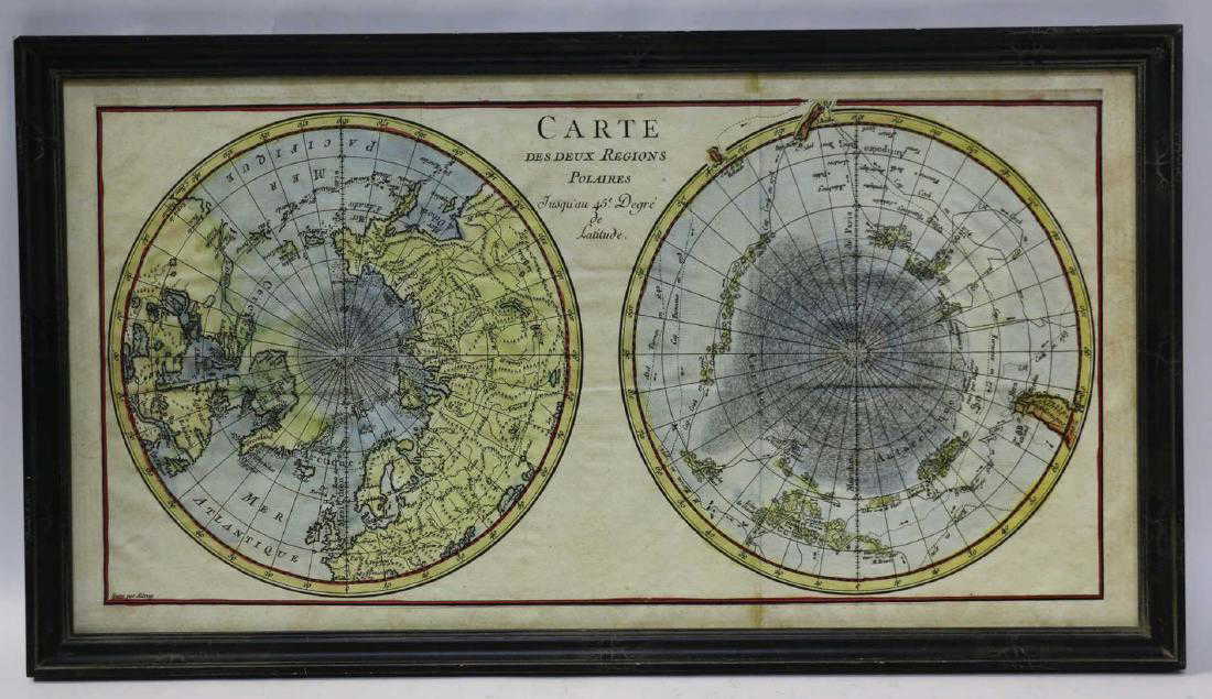 CUSTOM FRAMED MODERN DECORATIVE WORLD MAP PRINT