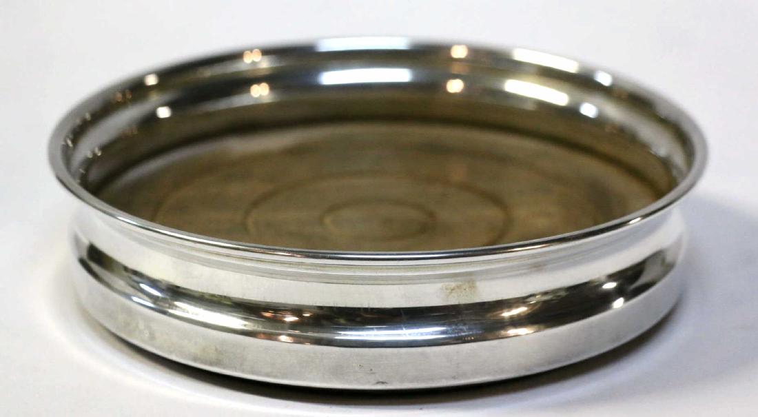 STERLING SILVER CHAMPAGNE / WINE COASTER: STERLING SILVER CHAMPAGNE / WINE COASTER