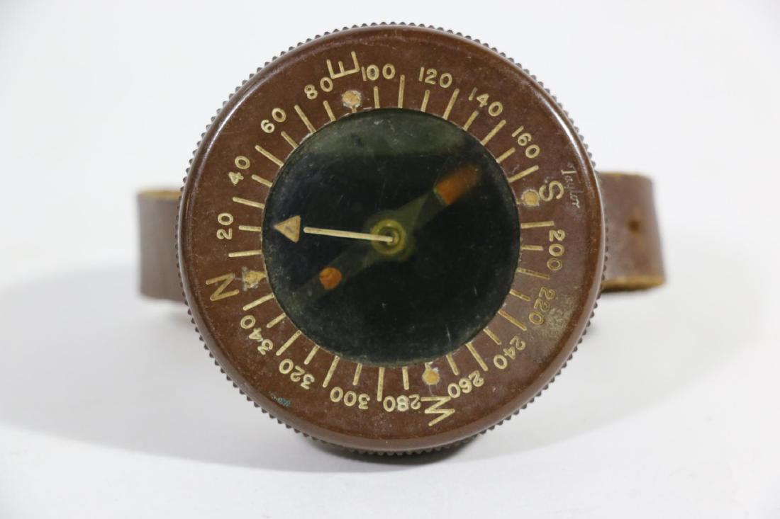 ANTIQUE CELLULOID WRIST COMPASS: ANTIQUE CELLULOID WRIST COMPASS 2.5"