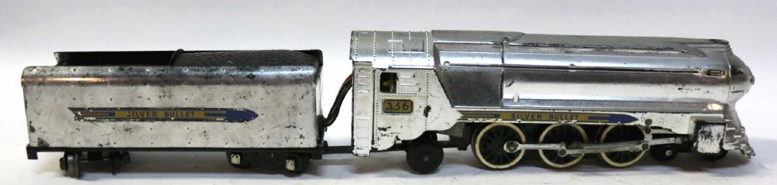 AMERCIAN FLYER SILVER BULLET 356 ENGINE & TENDER: AMERCIAN FLYER SILVER BULLET 356 ENGINE & TENDER