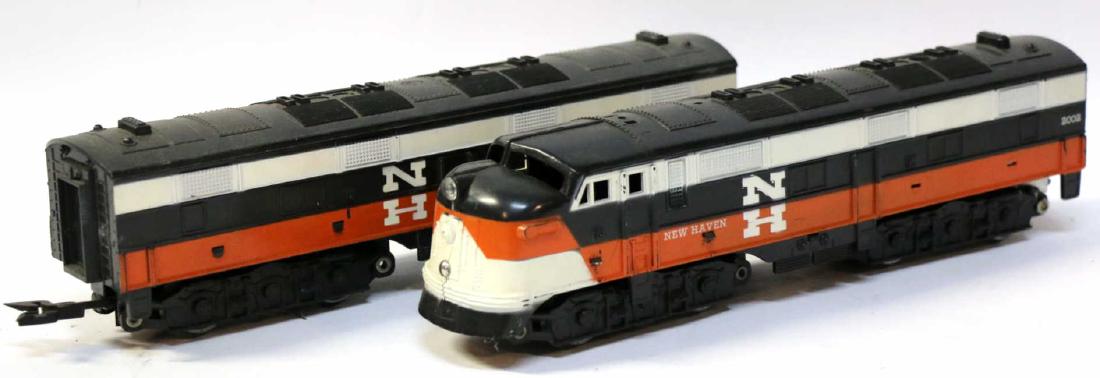 MARX NEW HAVEN DIESEL ENGINE SET O SCALE: MARX NEW HAVEN DIESEL ENGINE SET