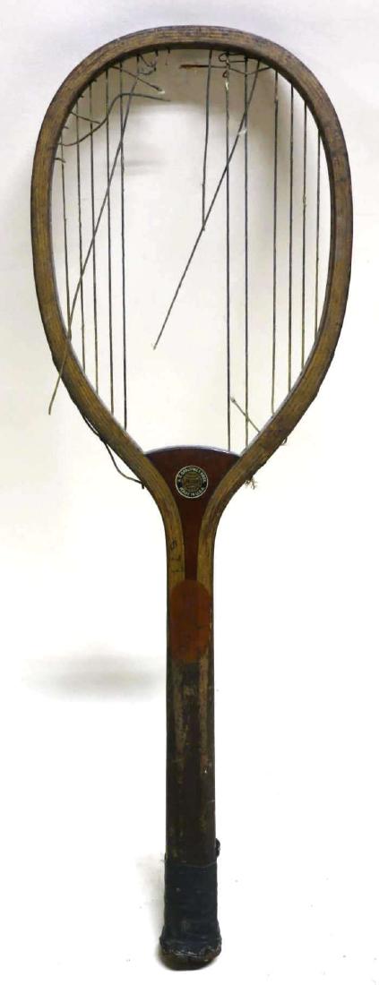 A.G.SPALDING "LAKESIDE" ANTIQUE TENNIS RACKET: A.G.SPALDING "LAKESIDE" ANTIQUE TENNIS RACKET