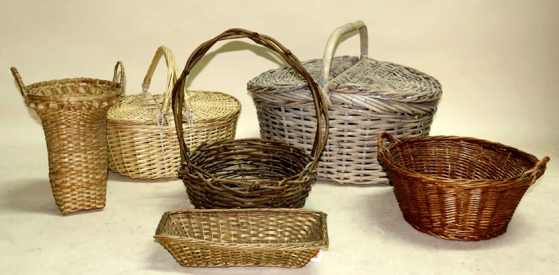 ANTIQUE BASKET GROUPING (1 of 3)