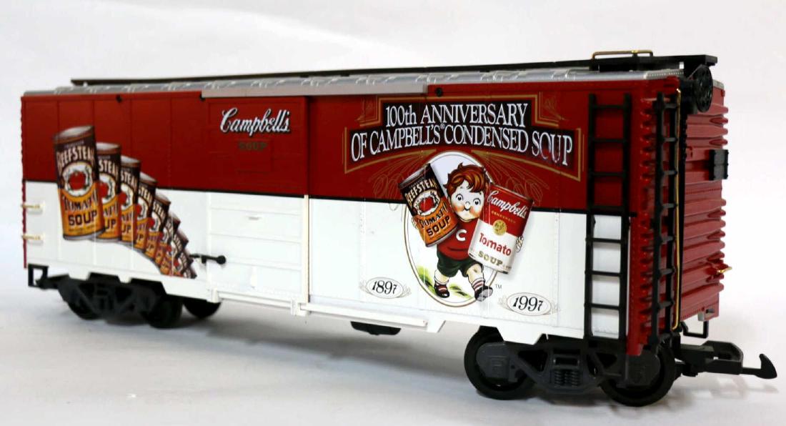 LGB GERMAN G-SCALE CAMPBELLS SOUP STOCK CAR: LGB GERMAN G-SCALE CAMPBELLS SOUP STOCK CAR